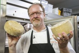 Martin Kouprie made his own cheese at Pangea Restaurant, which closed last week.