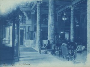 Willard Hotel lobby in 1901 (Photo source: Library of Congress)